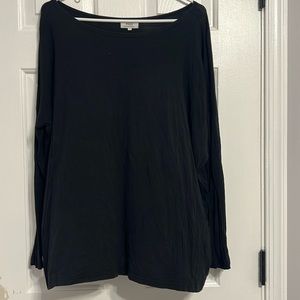 Piko | Long sleeve black blouse